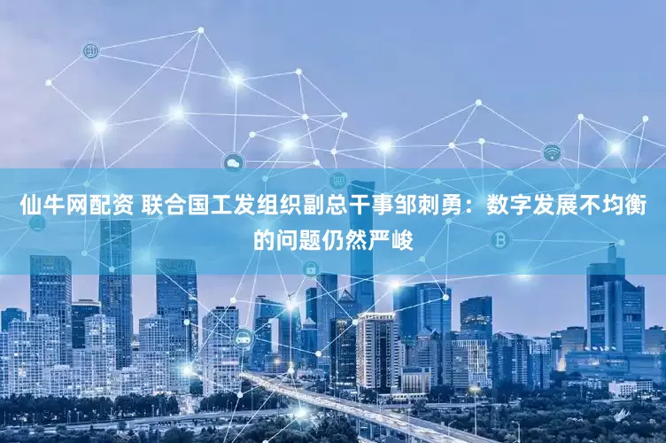 仙牛网配资 联合国工发组织副总干事邹刺勇：数字发展不均衡的问题仍然严峻